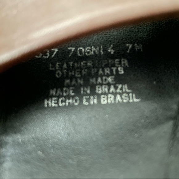 Naturalizer Brown Leather Slip on Sandals with Heel - Picture 3 of 4